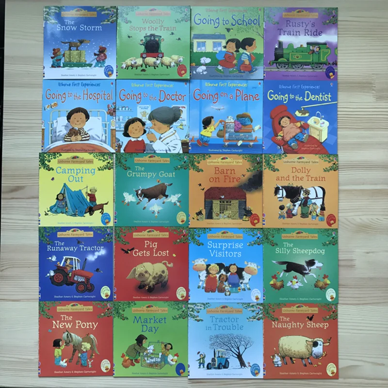 20Books/set 15X15Cm Kids Usborne Picture Books for Children Baby Famous Story English Child Book Educativo Infantil - Image 4