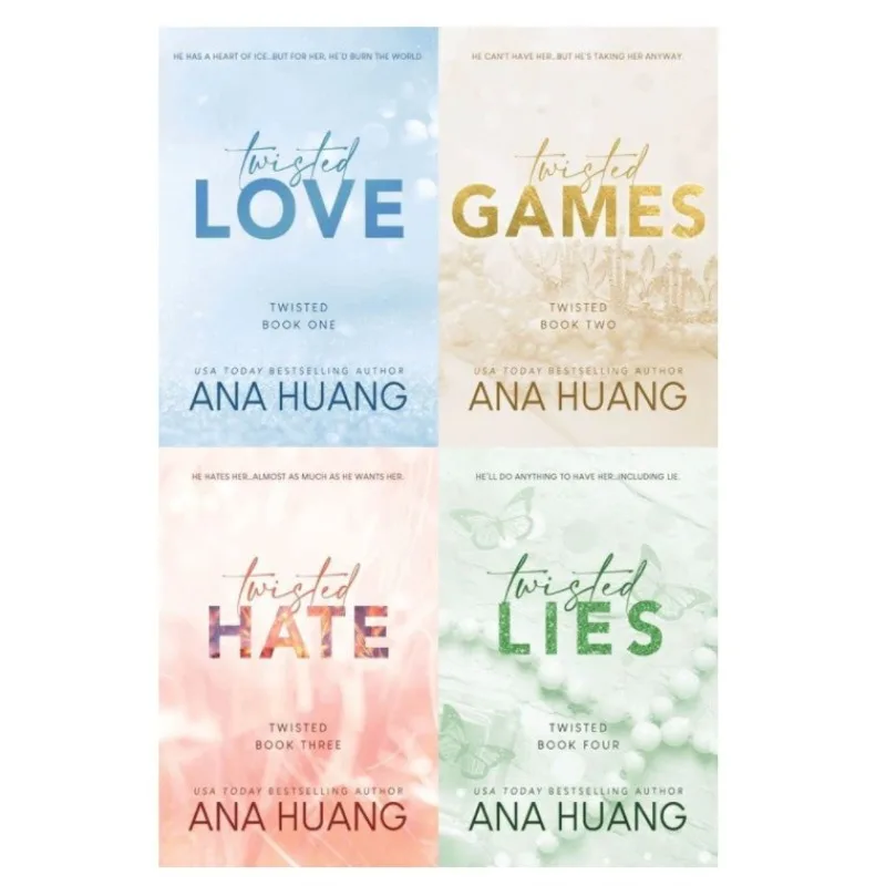 4 Books/set of Twisted Series By Ana Huang, Including Love/games/hate/lies Paperback English Novel Books