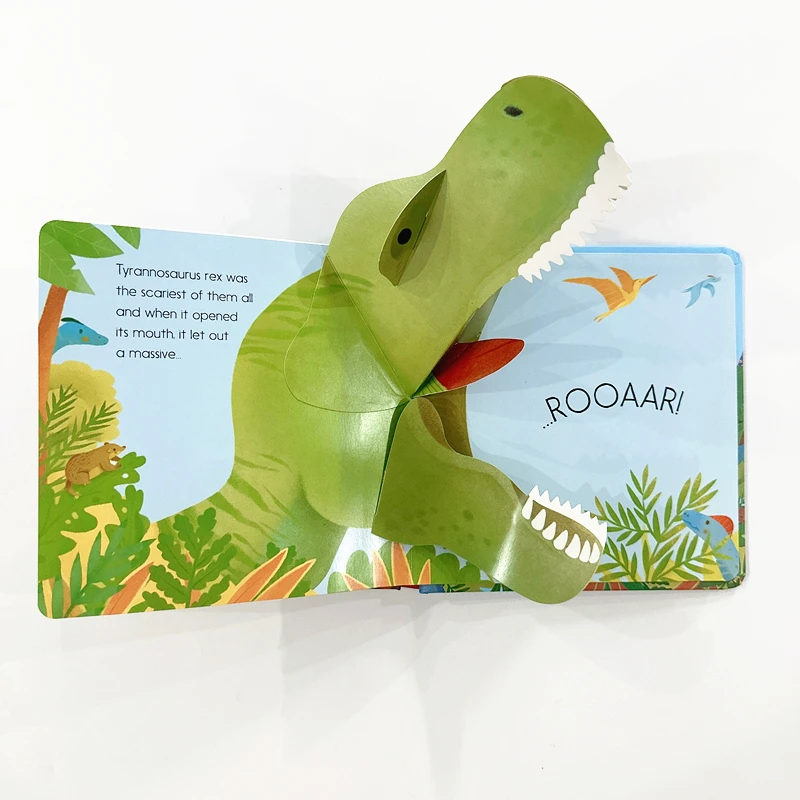 Usborne Pop-Up Dinosaurs Book - 3D Interactive Prehistoric World Encyclopedia for Kids (English Version) - Image 3