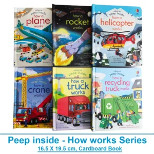 Usborne Peep Inside How Works Series Scientific Knowledge Learning Picture Book in English Daily Bedtime Reading Book Montessori