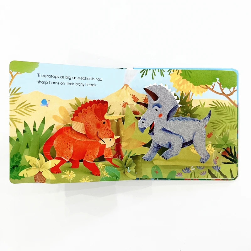 Usborne Pop-Up Dinosaurs Book - 3D Interactive Prehistoric World Encyclopedia for Kids (English Version) - Image 2