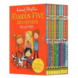 9 Books/Set Enid Blyton The Famous Five Adventures Collection Children English Picture Book Detective Stories Libros Livros
